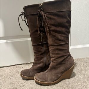 Schutz Brown Suede Boots